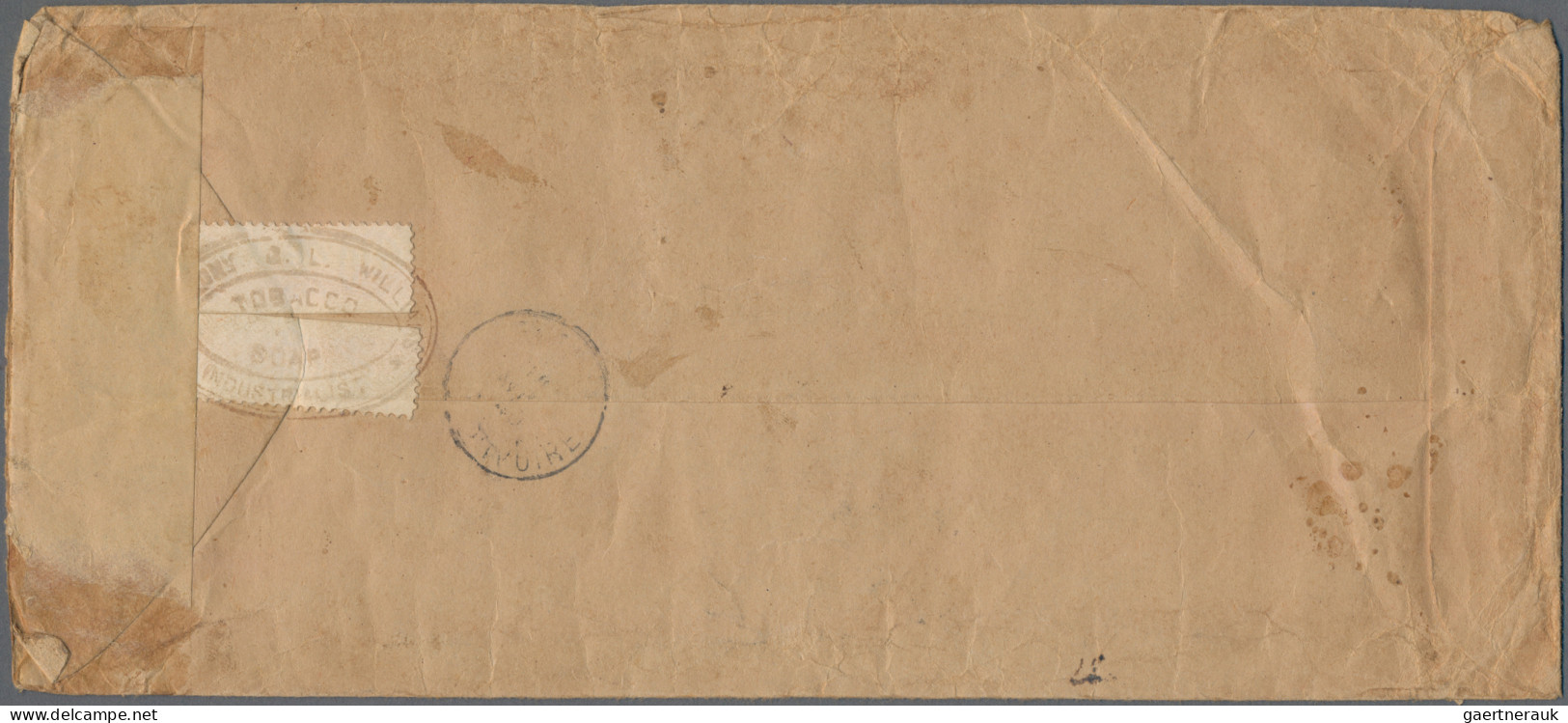 Gold Coast: 1909-1948 Three Unusual Covers: 1.) 1909 Cover From London To Axim, - Costa De Oro (...-1957)