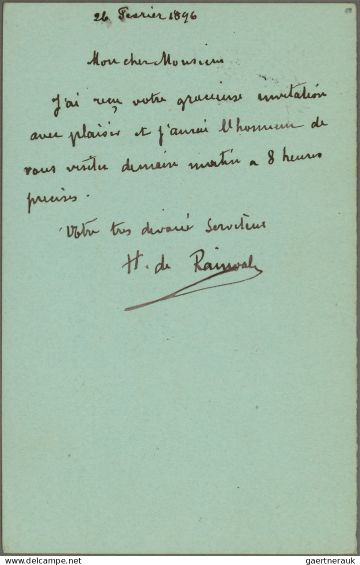 Guadeloupe: 1895/1897, Three Used Stationeries: Card 10c. Black On Green Commerc - Autres & Non Classés