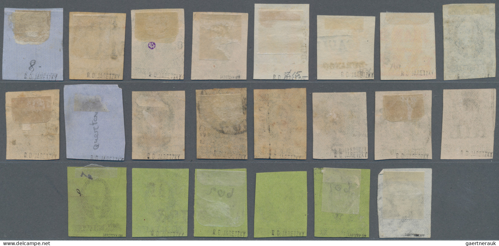 Mexico: 1856/61, Selection Of 44 Clean Used, Various Overprints And Postmarks, A - Mexiko