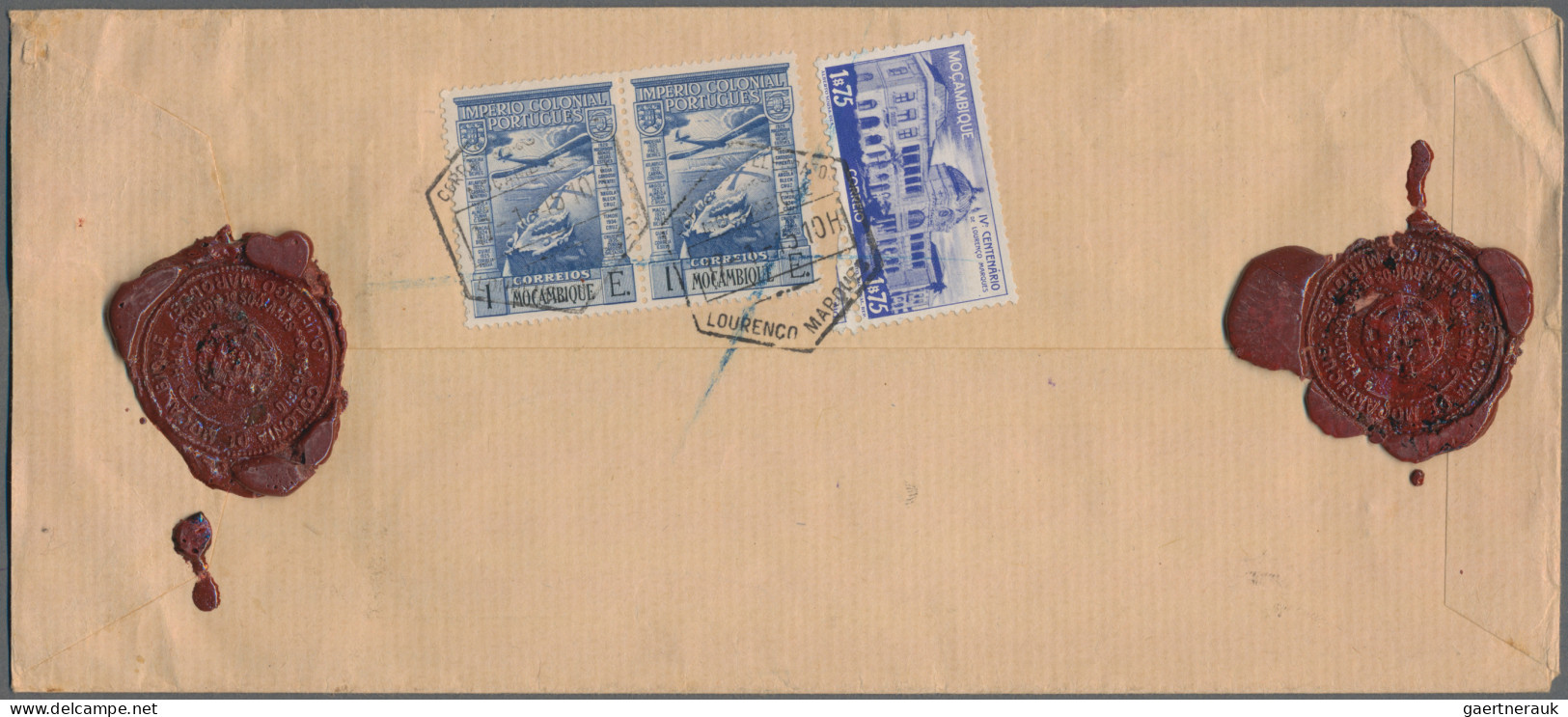 Mozambique: 1943/1945 Two Registered Covers From The Agriculural Technical Divis - Mozambique