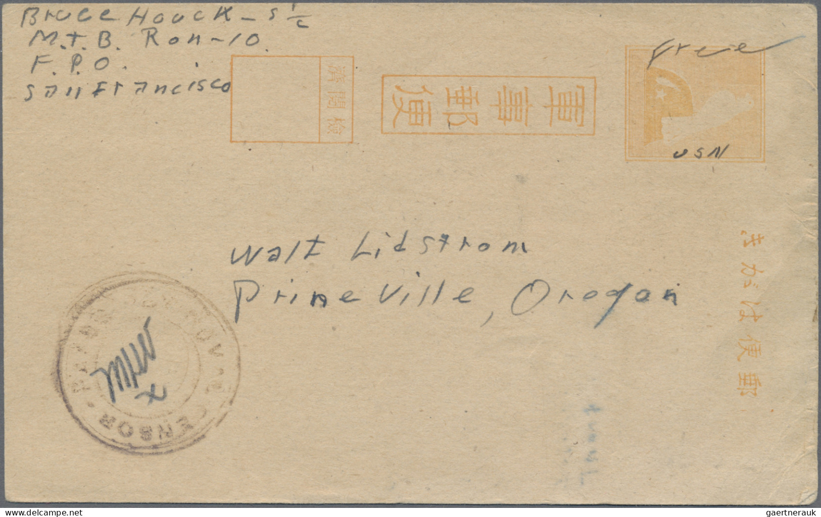 New Guinea: 1944, Two Japanese Military Mail Cards Used By US Serviceman In New - Papua New Guinea