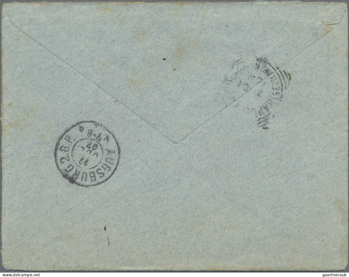 New Caledonia: 1907-11 Four Registered Covers From Noumea To Anton Wagner In Aug - Briefe U. Dokumente