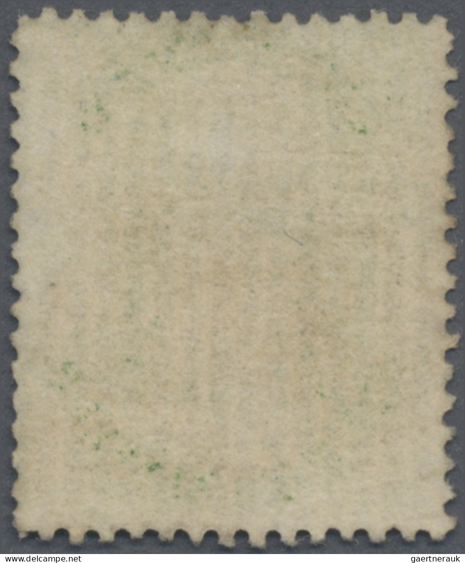 Nevis: 1867-76 1s. Yellow-green On Vertically LAID PAPER, No Wmk, Perf 15, Used - St.Kitts Und Nevis ( 1983-...)