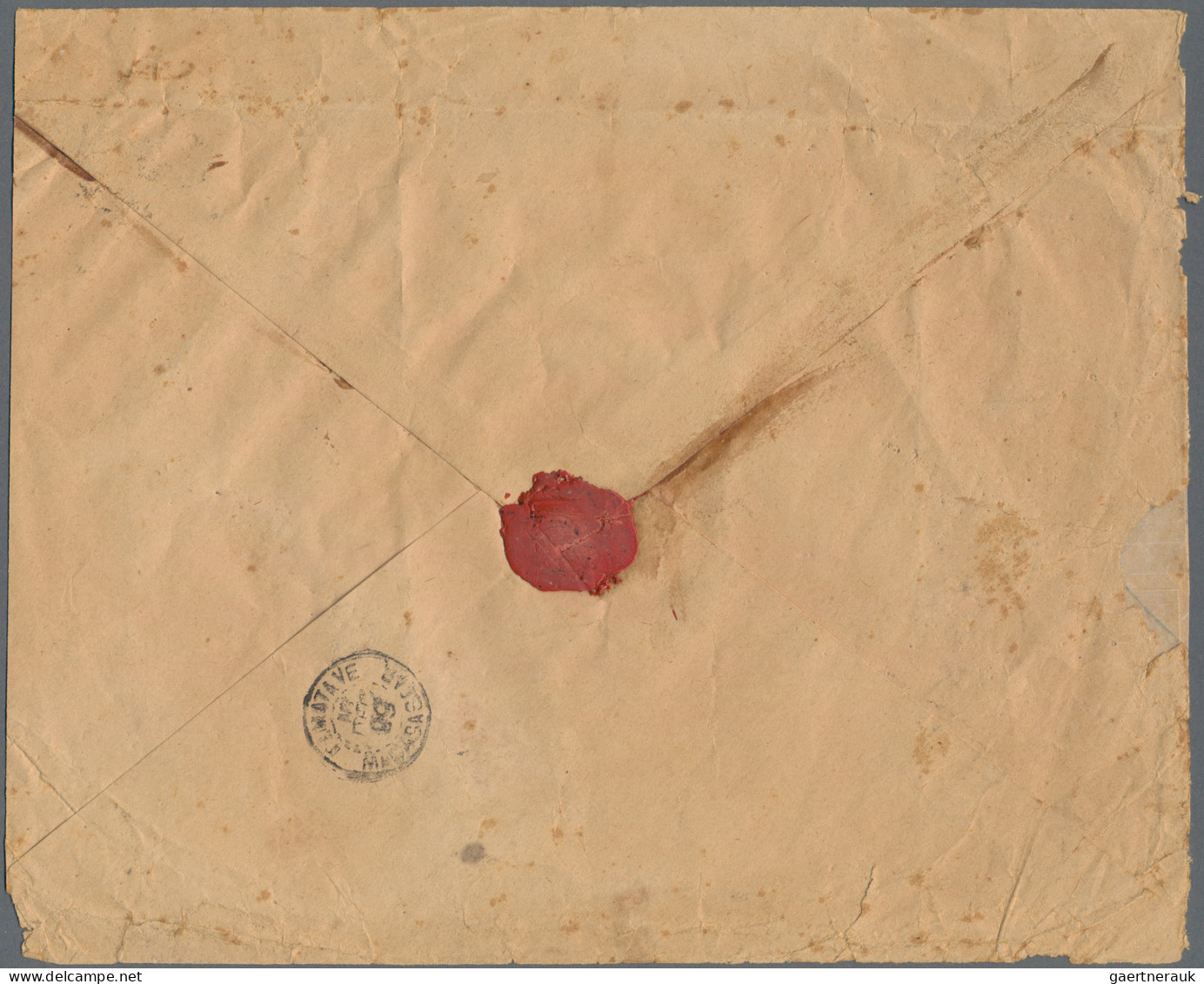 Nossi-Be: 1899 Registered Cover From 'Corps D'Occupation De Madagascar' To Marma - Other & Unclassified