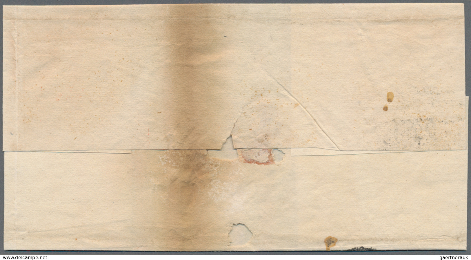 Peru - Pre Adhesives  / Stampless Covers: 1823/30, four folded envelopes with ve