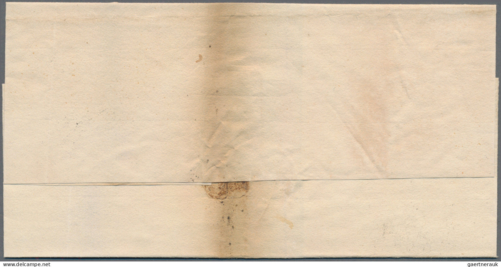 Peru - Pre Adhesives  / Stampless Covers: 1823/30, four folded envelopes with ve