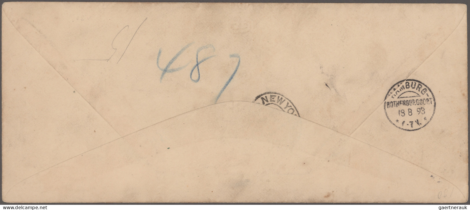 United States - Postal Stationary: 1893 Postal Stationery Envelope 10c. Slate Br - Autres & Non Classés