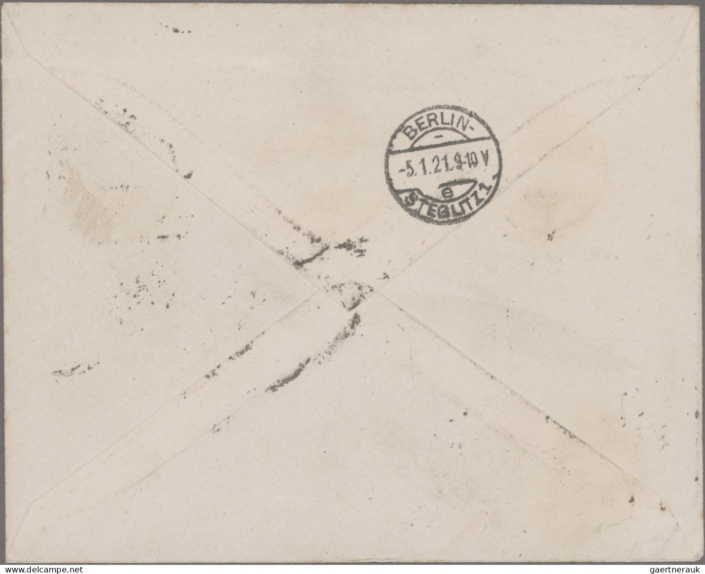 Air Mail - Germany: 1919/1921, Luftpostaufgabestempel "LUFTPOST/GELSENKIRCHEN" ( - Airmail & Zeppelin