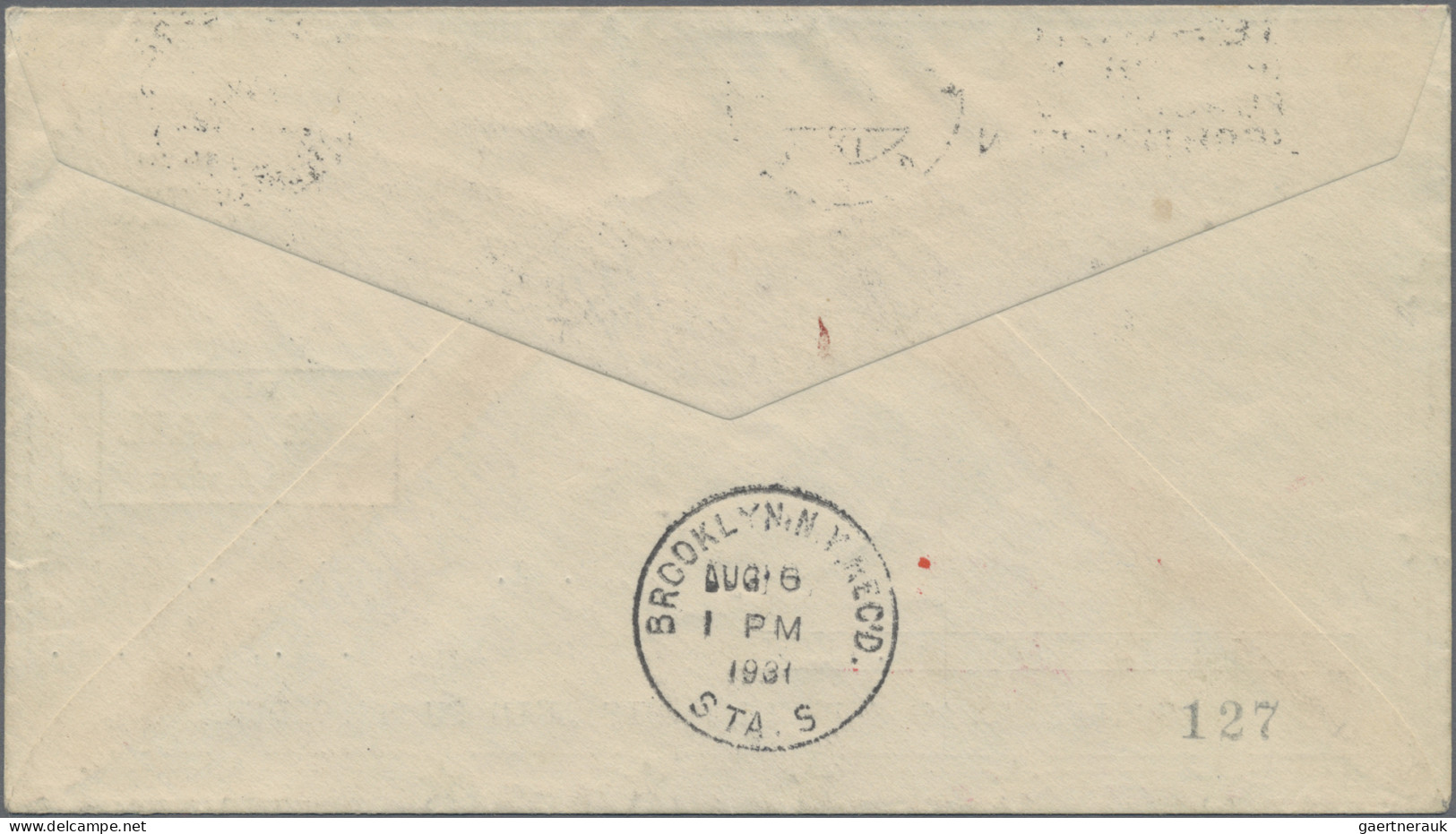 Zeppelin Mail - Germany: 1931, Polarfahrt, Zuleitung Liechtenstein, zwei Briefe