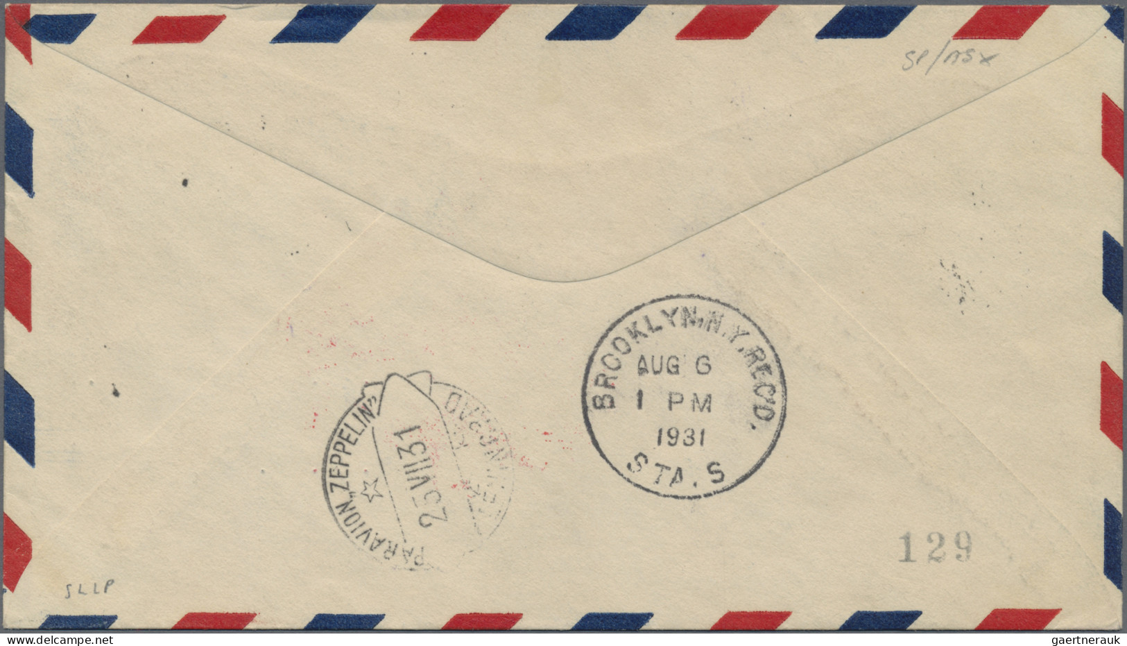 Zeppelin Mail - Germany: 1931, Polarfahrt, Zuleitung Luxemburg, Brief Von Friedr - Luchtpost & Zeppelin