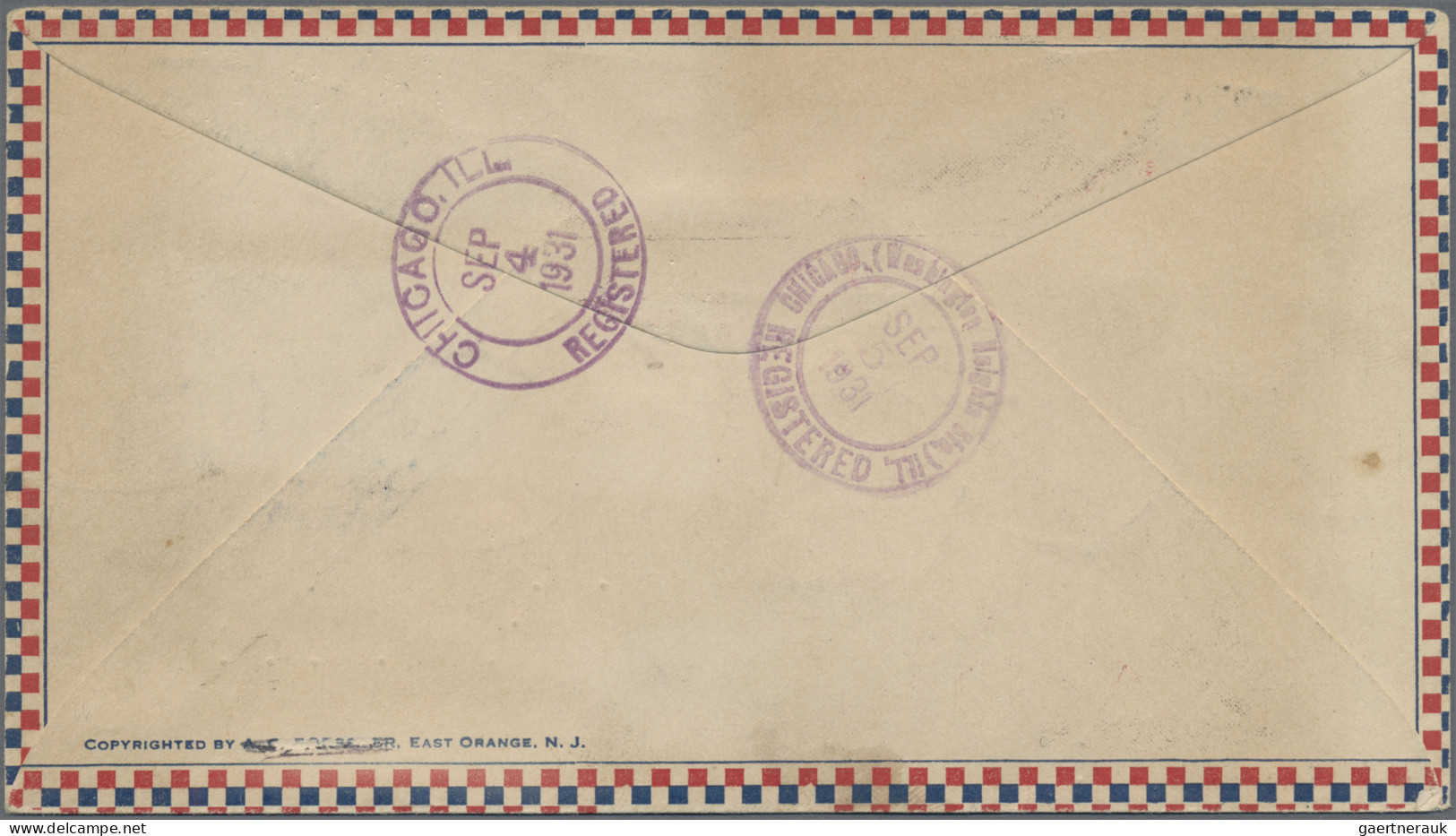 Zeppelin Mail - Germany: 1931, Polarfahrt, UdSSR-Post, Ungezähnter Satz (Mi.Nr.4 - Airmail & Zeppelin