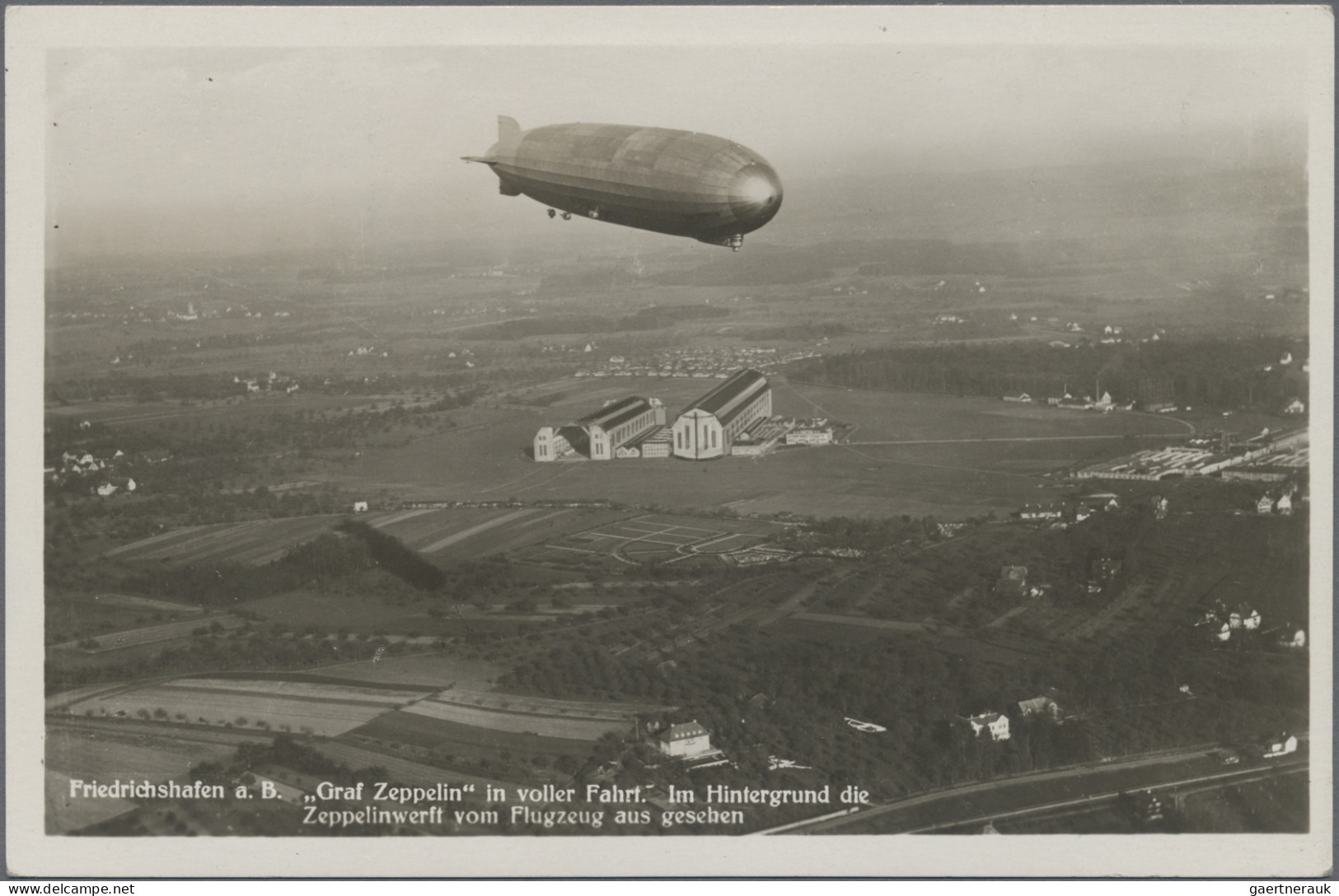 Zeppelin Mail - Europe: 1930, LIECHTENSTEIN, Vaduzfahrt, Zeppelin-AK Mit Deutsch - Sonstige - Europa