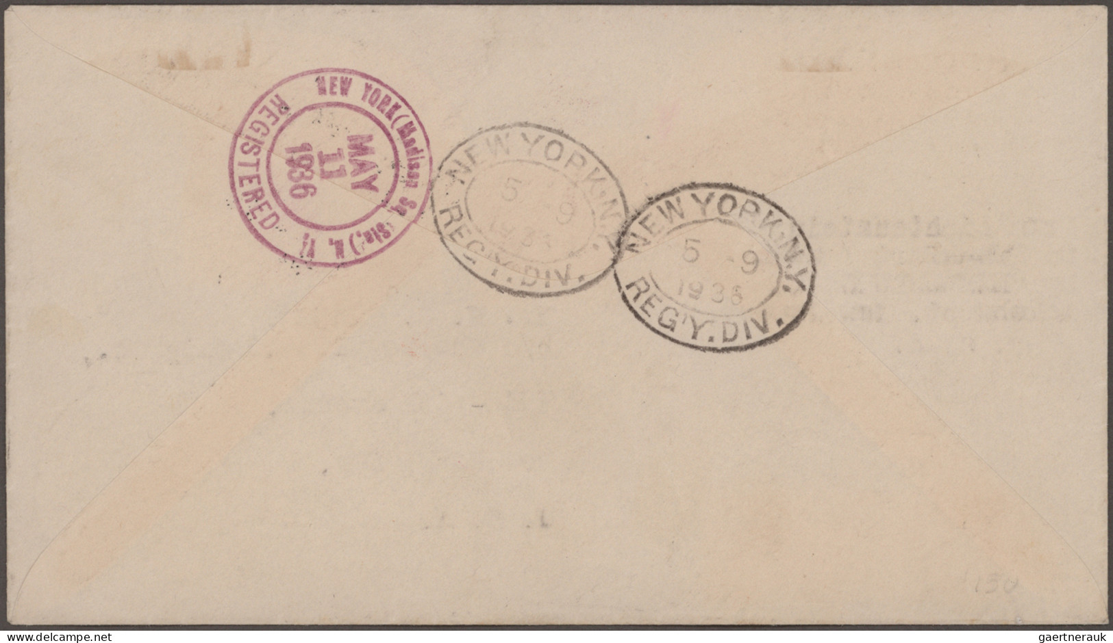 Zeppelin Mail - Europe: 1936, 1. Nordamerikafahrt, LIECHTENSTEIN, Registered Fra - Andere-Europa