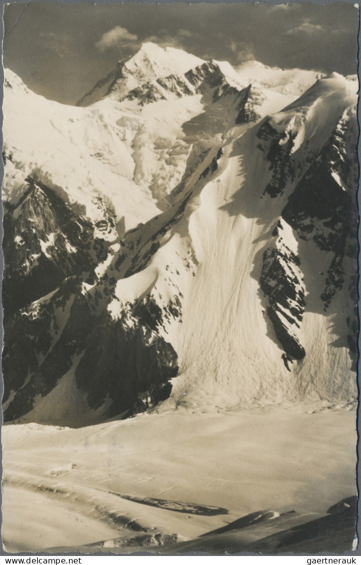 Thematics:  Mountaineering: 1958 Austrian Himalaya Expedition: Picture Postcard - Escalade