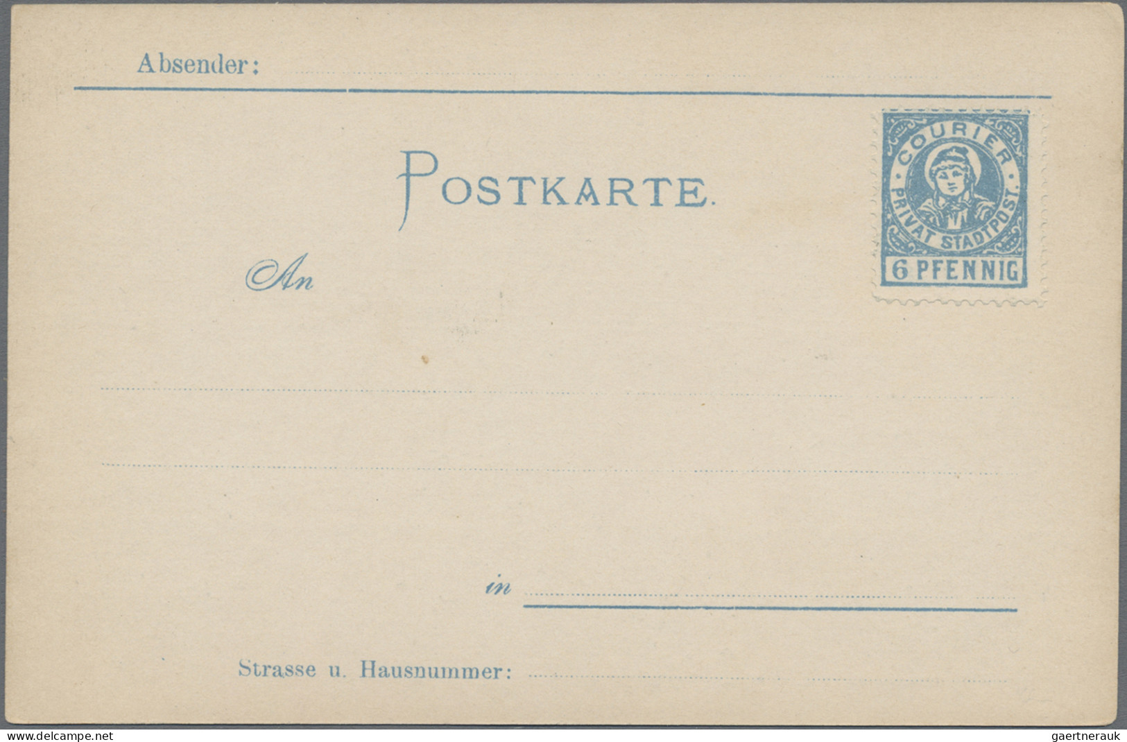 Thematics: Printing-Dürer: 1897, MÜNCHEN COURIER, Ungebr. Bildpostkarte Mit Aufg - Autres