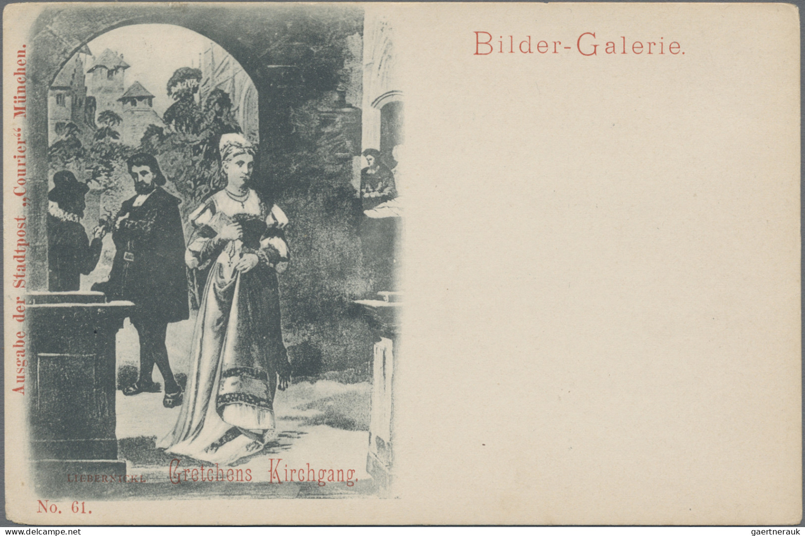 Thematics: Printing-literature: 1897, MÜNCHEN COURIER, Ungebr. Bildpostkarte Mit - Other