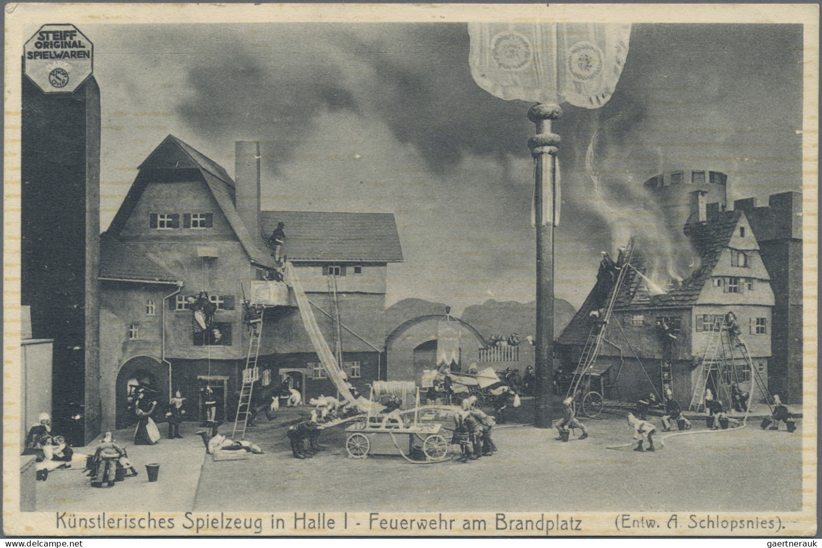 Thematics:  Firebrigade: 1912/1913, Privat-GA-Karte 5 Pf. Luitpold Bayerische Ge - Feuerwehr