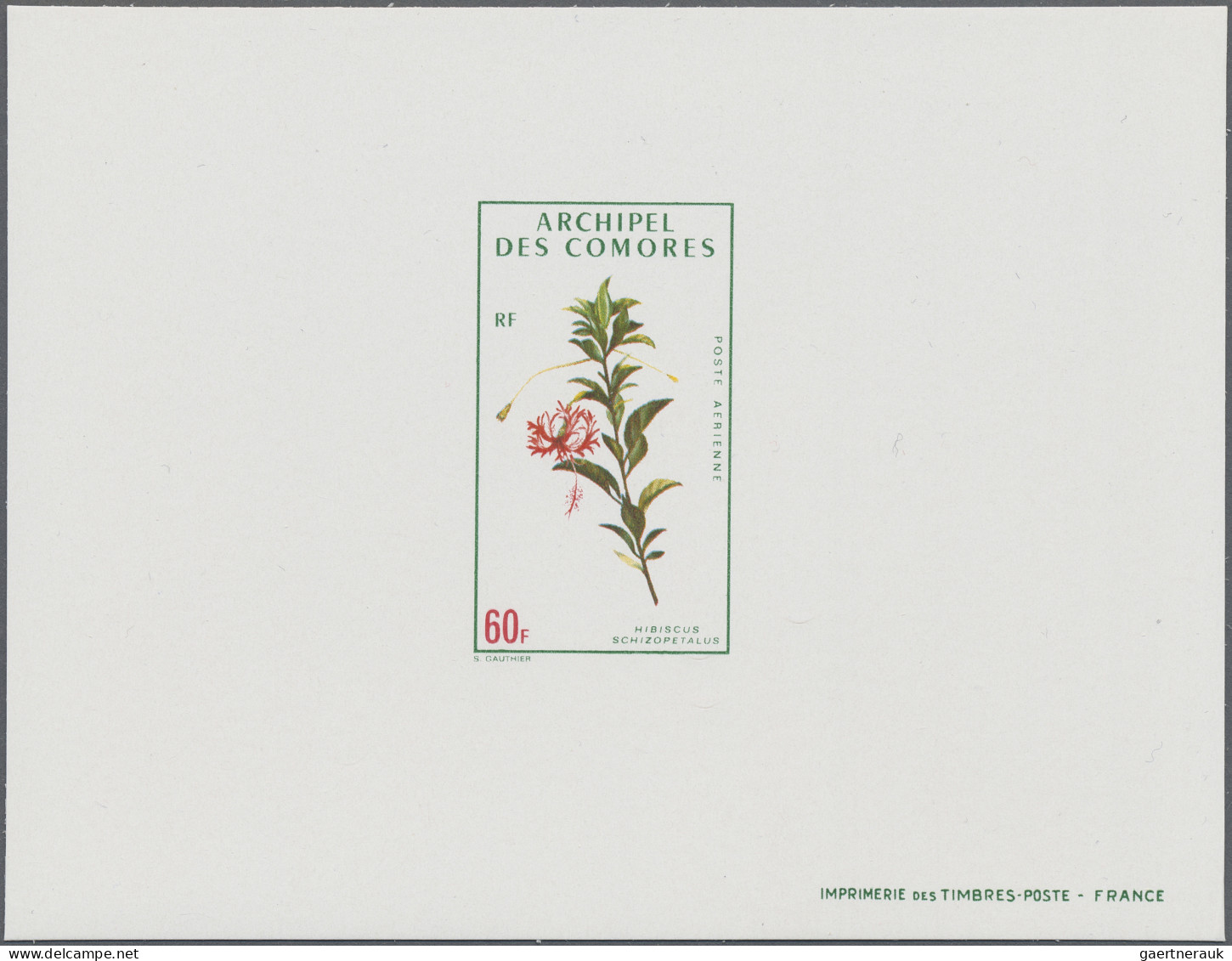 Thematics:  Flora, Botany, Bloom: 1971, KOMOREN: Blüten Kompletter Satz Mit Fünf - Andere