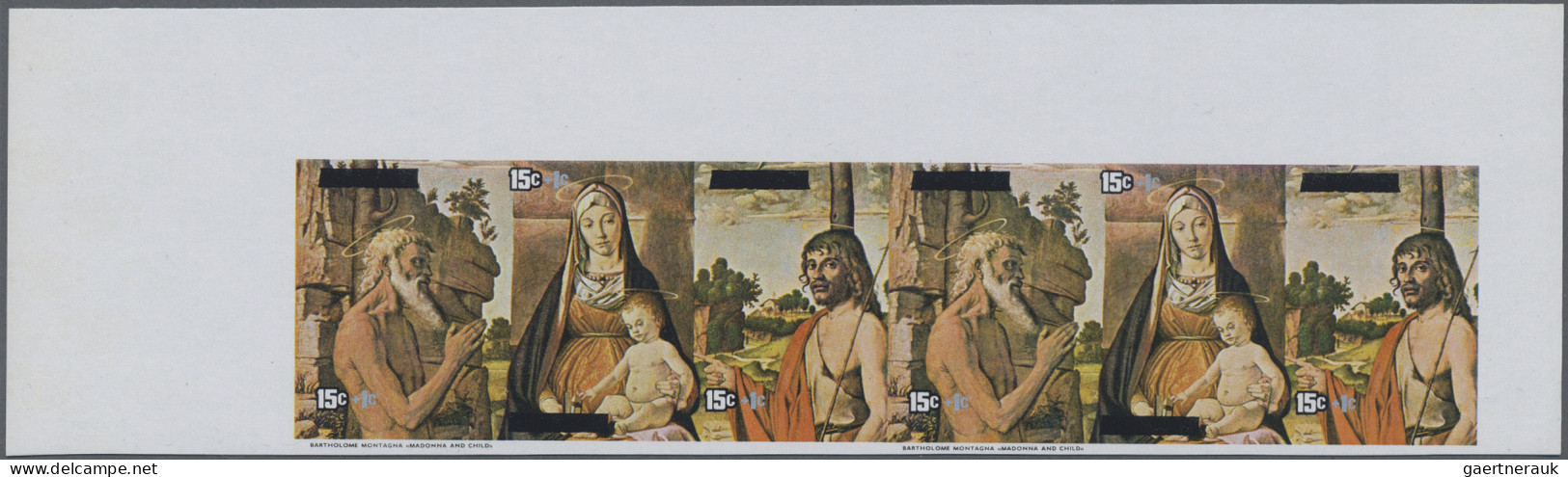 Thematics: Painting, Painters: 1975, AITUTAKI: Christmas 'paintings From Lorenze - Sonstige & Ohne Zuordnung