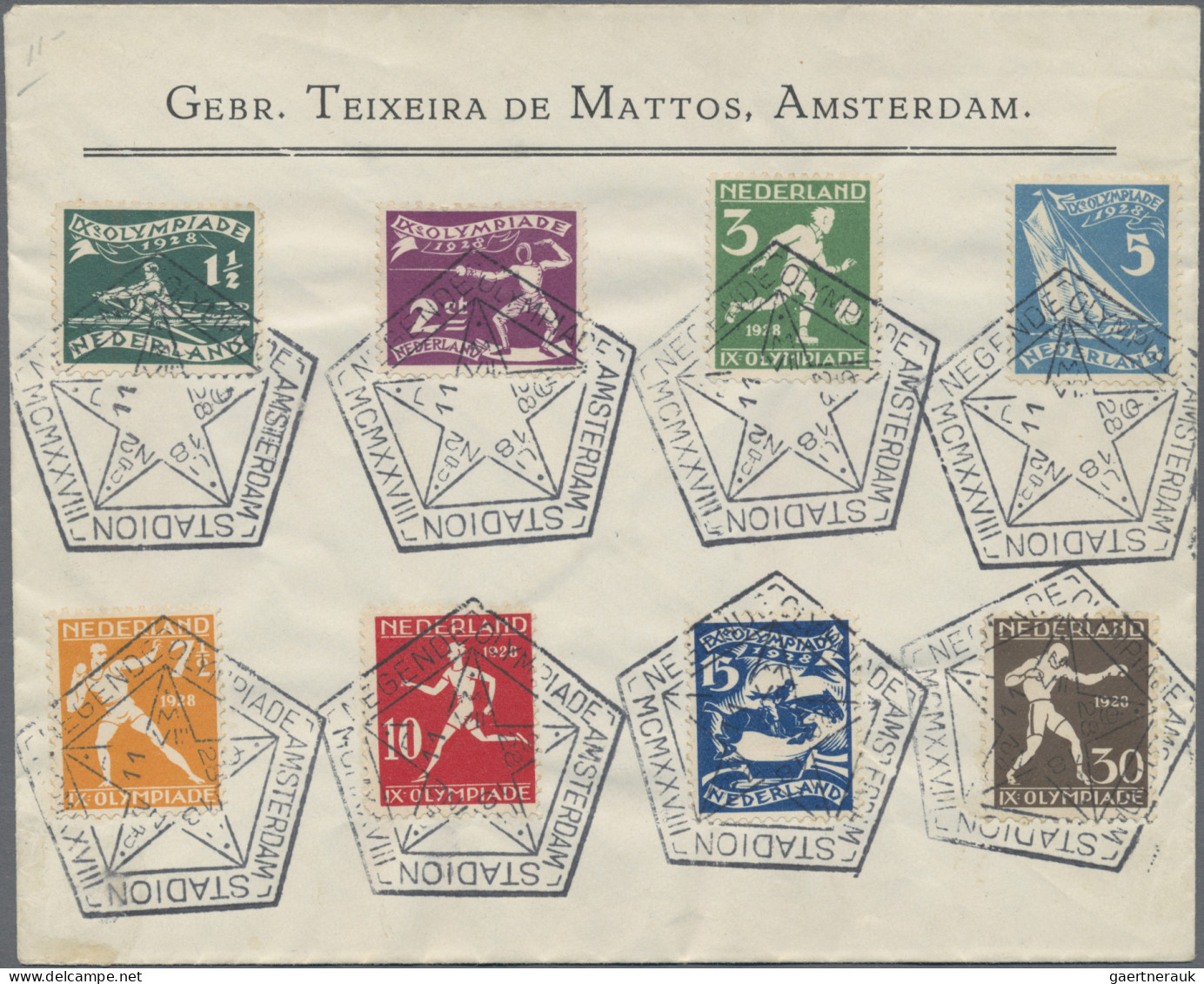 Thematics: Olympic Games: 1928, Olympic Games Amsterdam, Complete Commemorative - Other & Unclassified