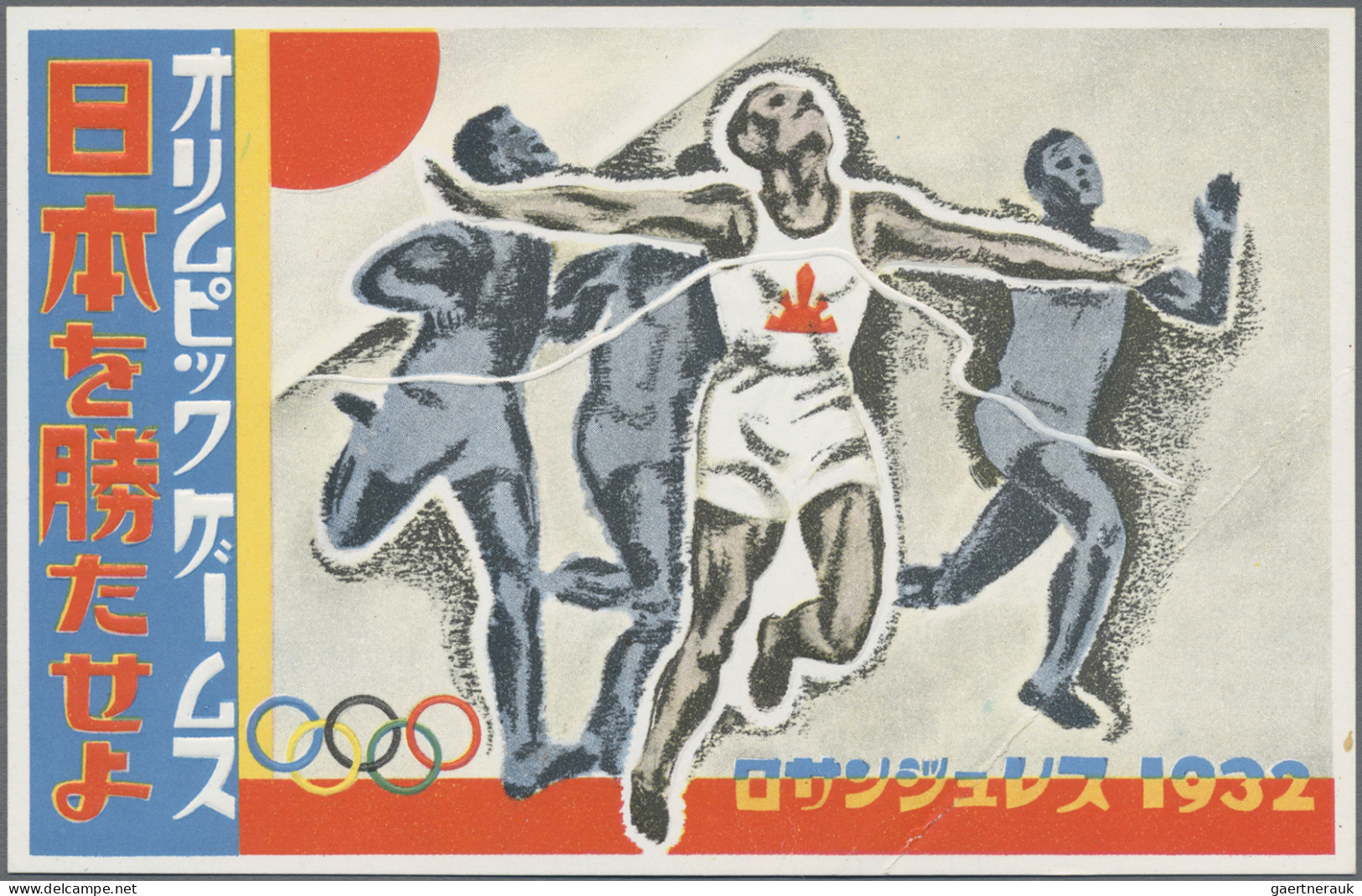 Thematics: Olympic Games: 1932, Los Angeles, Japan Mail Ship S/s Co. Folder With - Other & Unclassified