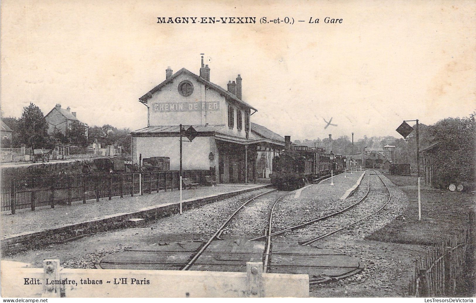 FRANCE - Magny En Vexin - La Gare - Train En Gare - Chemin De Fer - Carte Postale Ancienne - Magny En Vexin