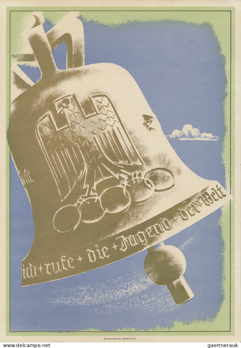 Thematics: Olympic Games: 1936, BERLIN, Schmuckblatt-Telegramm C 187 LX 13 "XI.O - Sonstige & Ohne Zuordnung