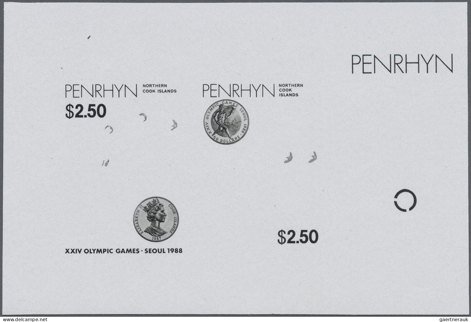 Thematics: Olympic Games: 1988, PENRHYN: Summer Olympics Seoul Miniature Sheet ( - Otros & Sin Clasificación