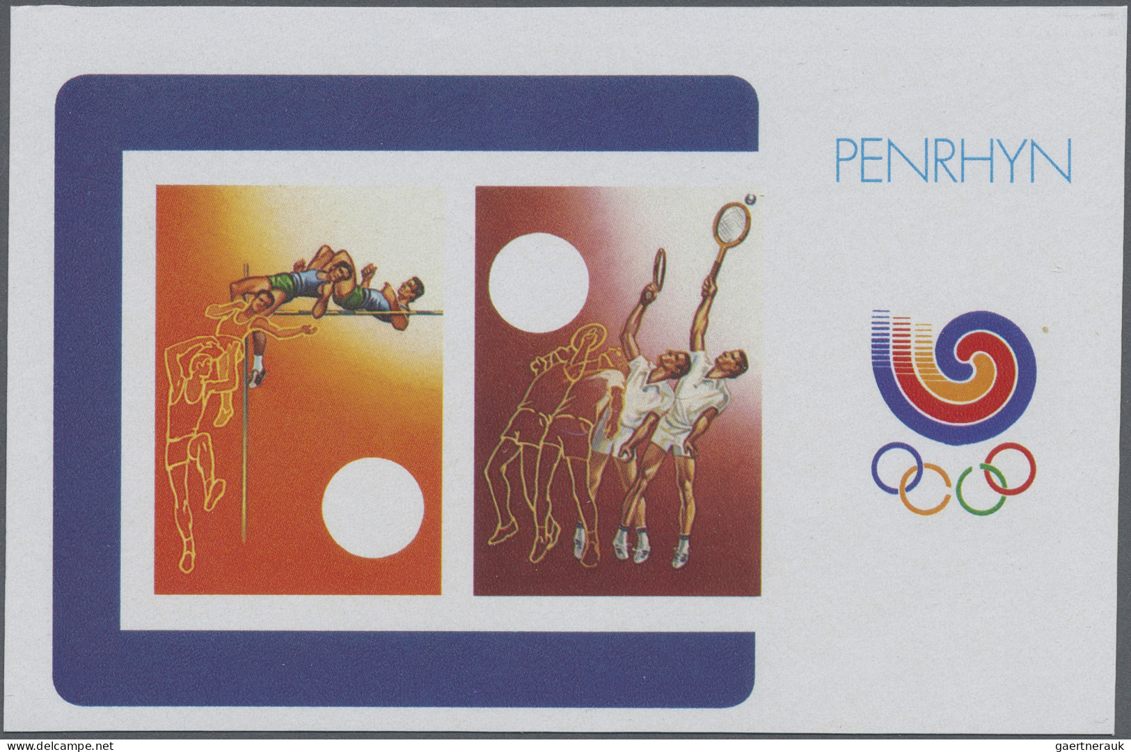 Thematics: Olympic Games: 1988, PENRHYN: Summer Olympics Seoul miniature sheet (