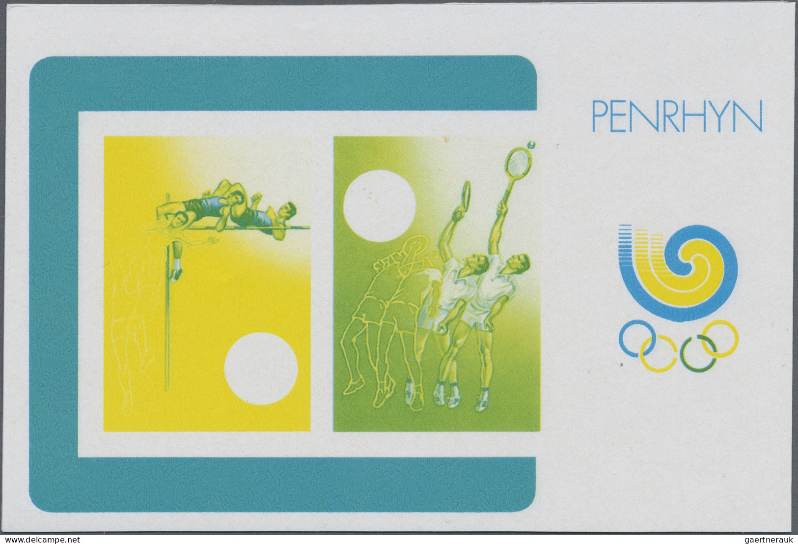 Thematics: Olympic Games: 1988, PENRHYN: Summer Olympics Seoul miniature sheet (
