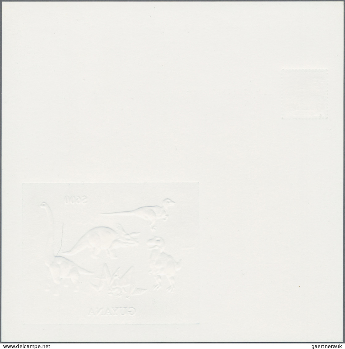 Thematics: Animals-dinosaur: 1994, International Stamp Exhibition Hongkong '94 G - Vor- U. Frühgeschichte