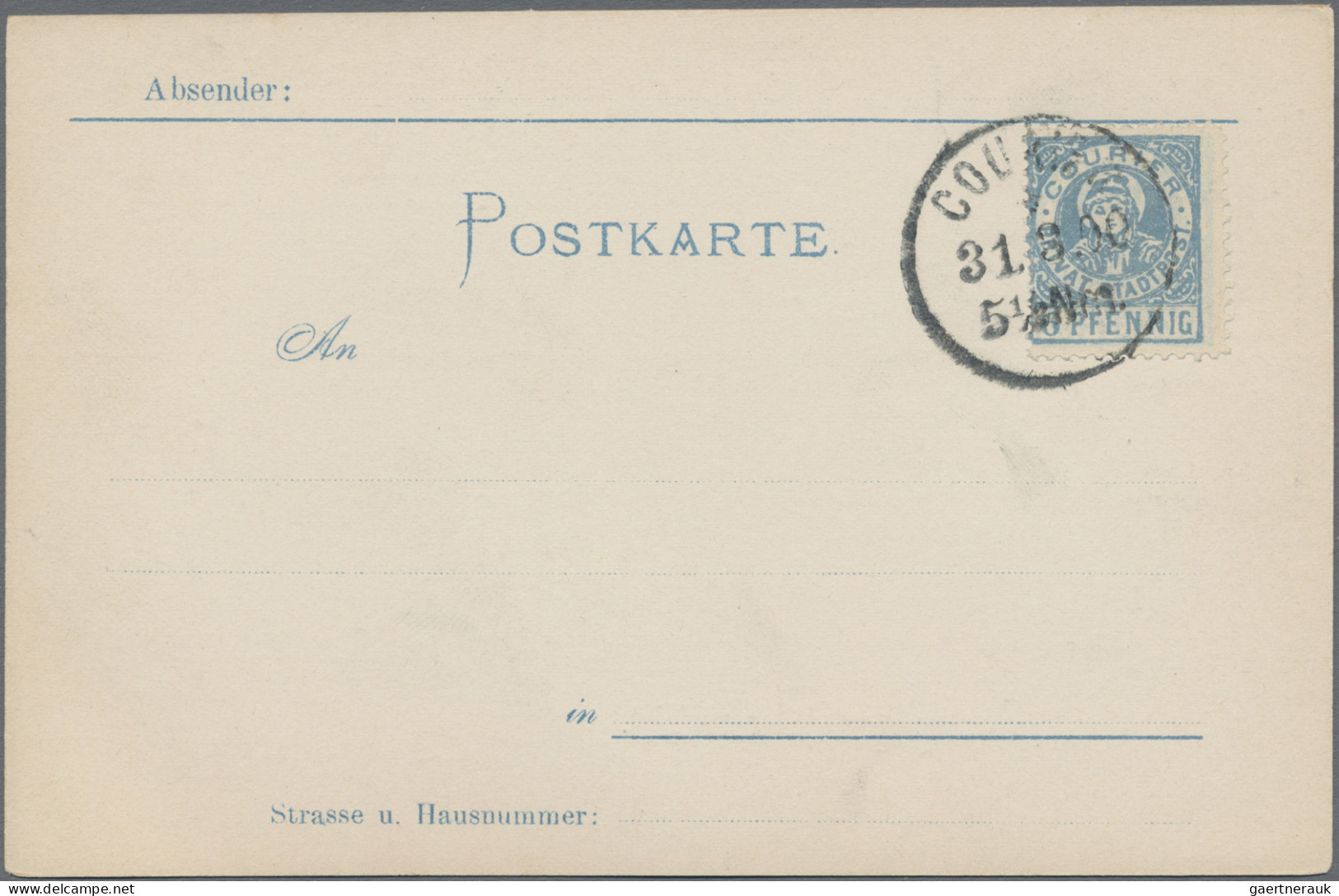 Thematics: Animals-birds Of Prey: 1897, MÜNCHEN COURIER, Bildpostkarte Mit Aufge - Adler & Greifvögel