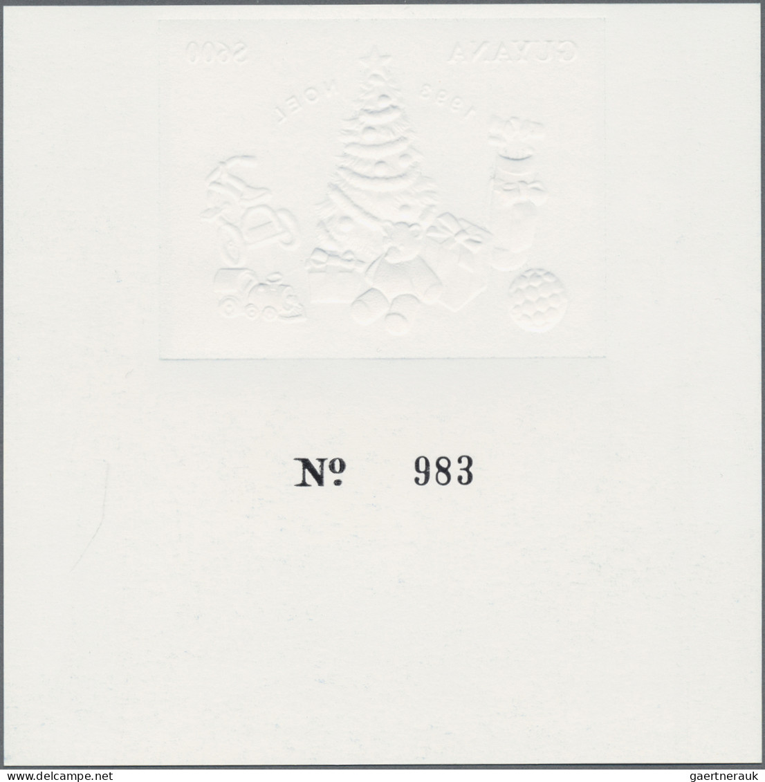 Thematics: Christmas: 1993, Christmas GOLD And SILVER Miniature Sheets Set Of Ei - Navidad