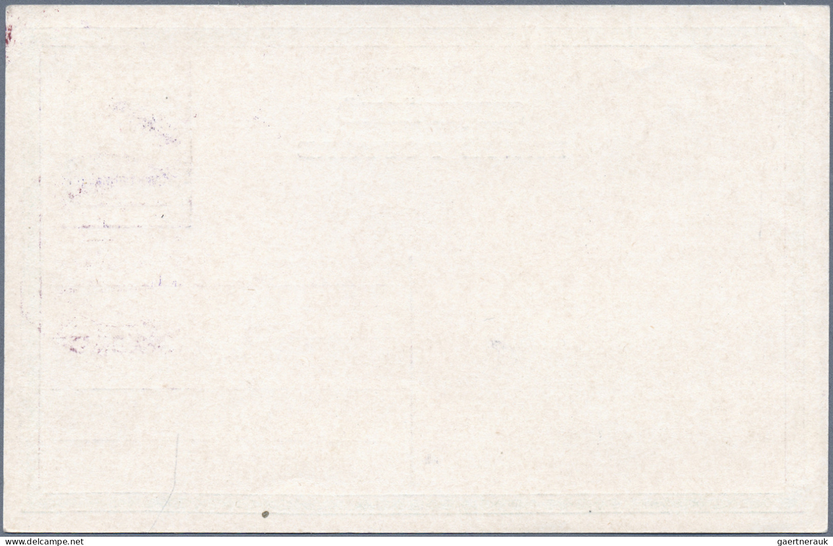 Albania - Postal Stationery: 1914, Prince William Surcharge, Card 5q. Green Clea - Albanie