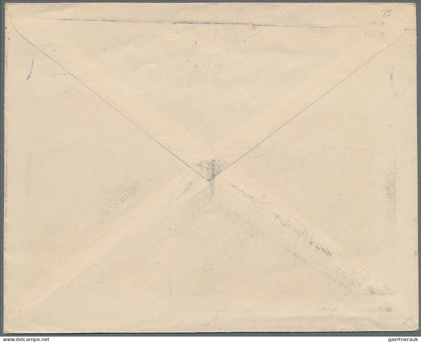 Denmark - Postal Stationery: 1919, 7 A. 5 Öre Ziffer, Grün Auf Privat-GA-Umschla - Postal Stationery