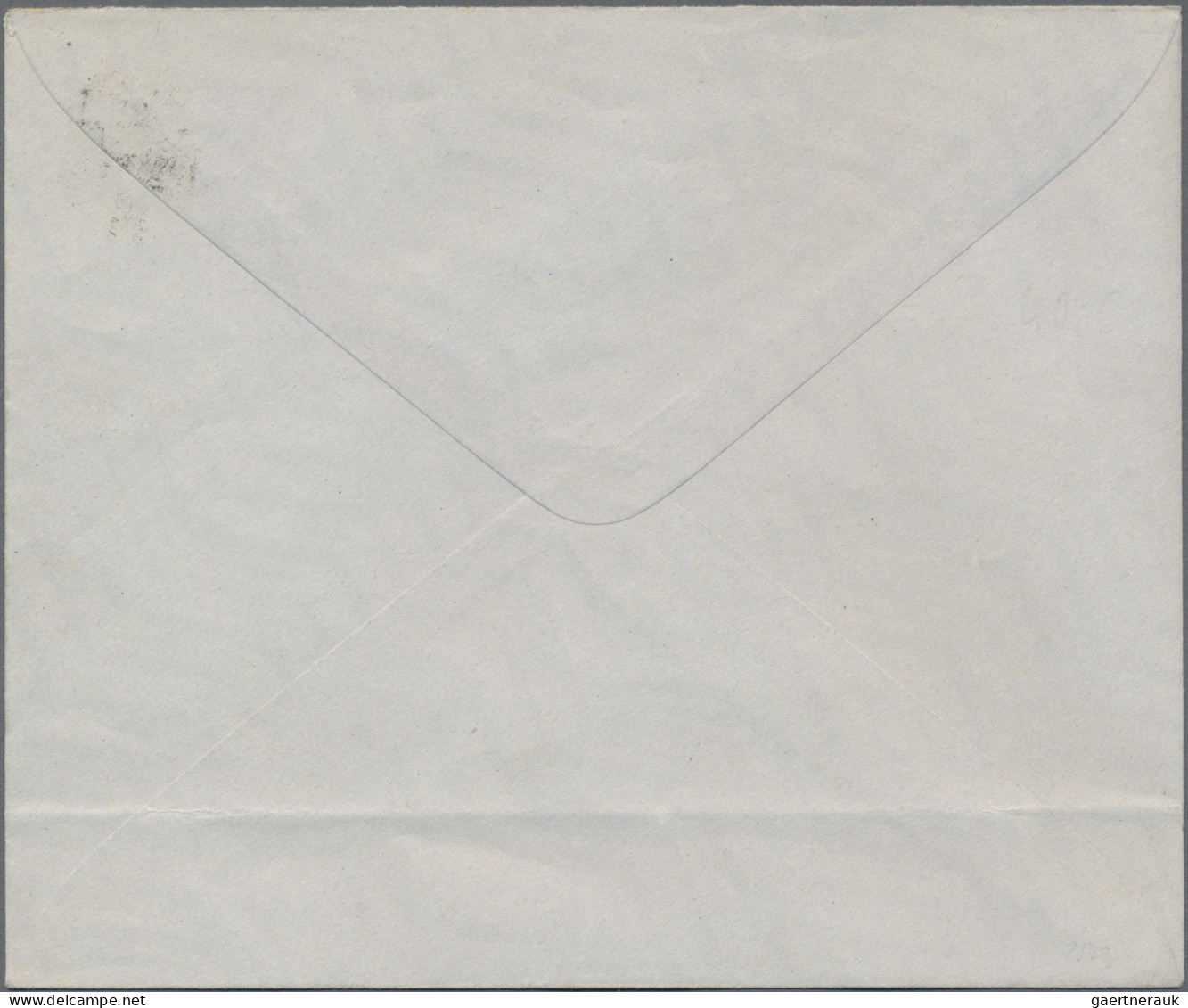 Estonia: 1918 Russian Postal Stationery Envelope 20k. Blue Surcharged "Eesti/(Ra - Estland