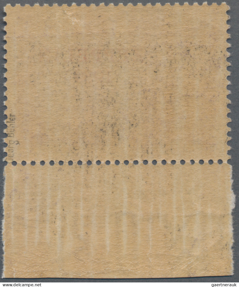 Finland: 1930, 10 M Violett, Overprinted "ZEPPELIN 1930" In Red, Two Times Tied - Lettres & Documents