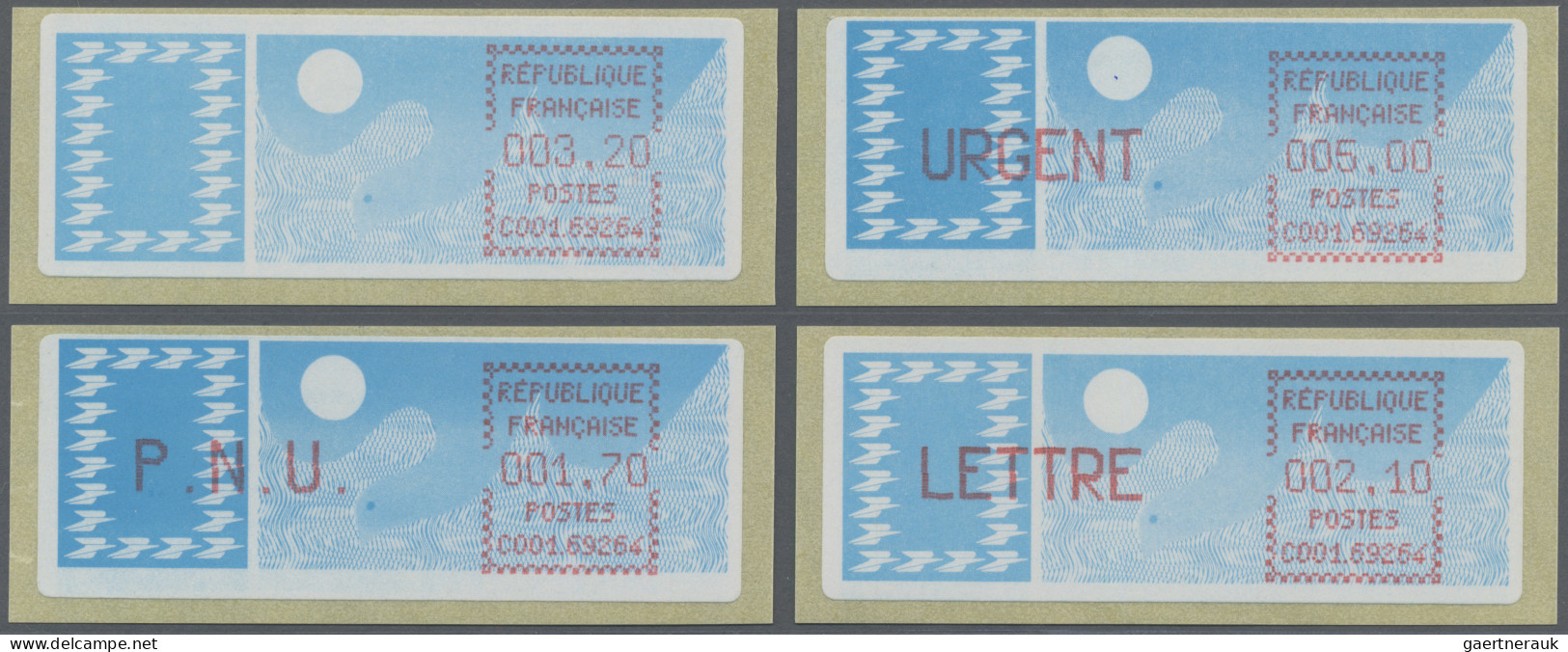 France - ATM: 1985, Machine Number C00169264 Villefrance, 1.70 Fr - 5.00 Fr - Fo - Other & Unclassified