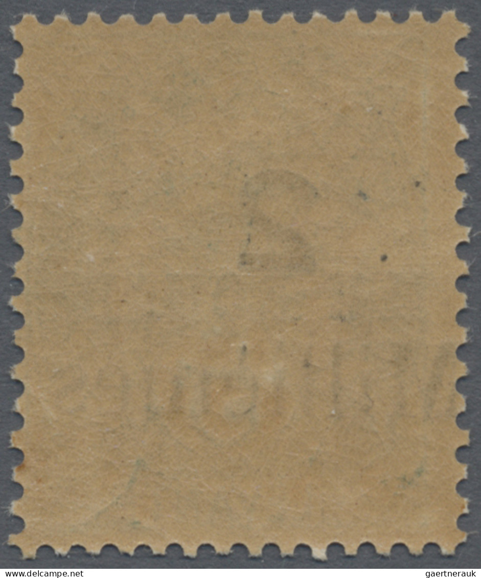 French PO In Egypt: 1921 ERROR "2 Millièmes" On 5c. Of ILE ROUAD On Levant, Mint - Other & Unclassified