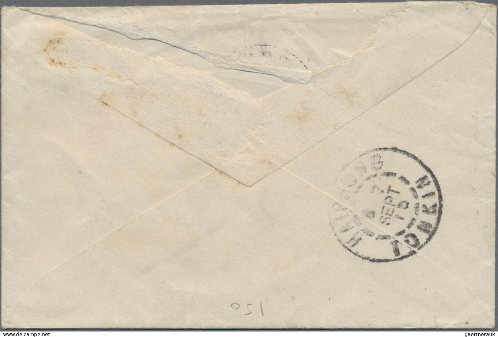 French Post In China: 1907, Two Covers: 6 C./15 C. And 10 C./25 C. Tied "Pekin 2 - Sonstige & Ohne Zuordnung