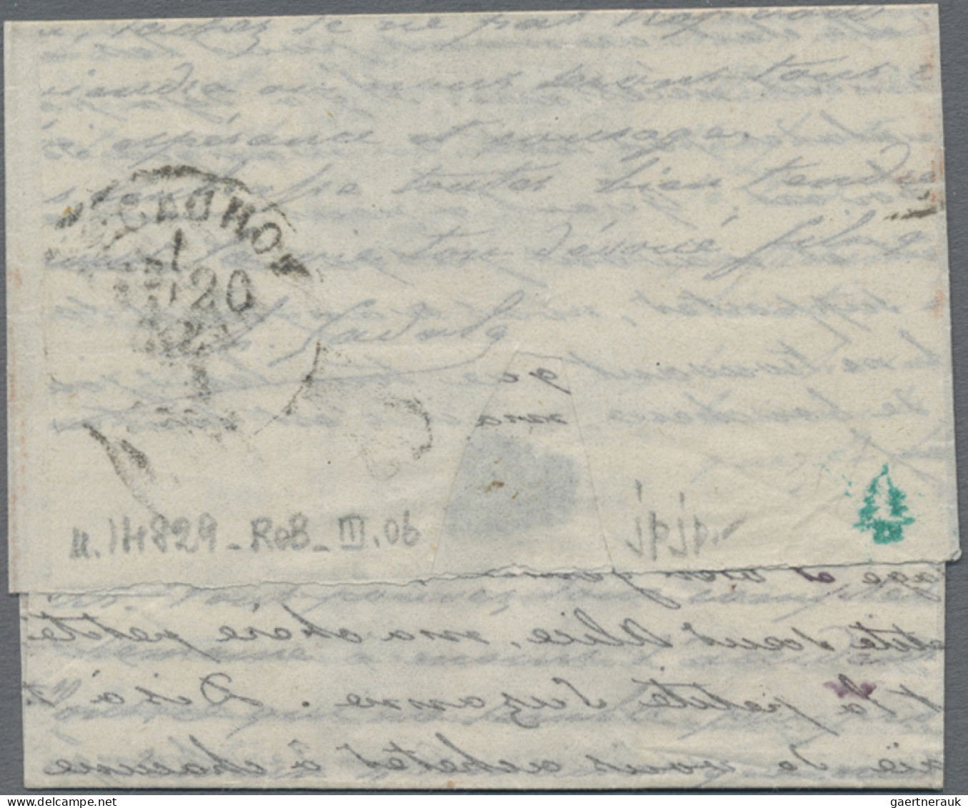 France - Ballon Monté: 1870, Ballon Monté, Franked With 20 C Blue, Tied By RED " - 1960-.... Brieven & Documenten