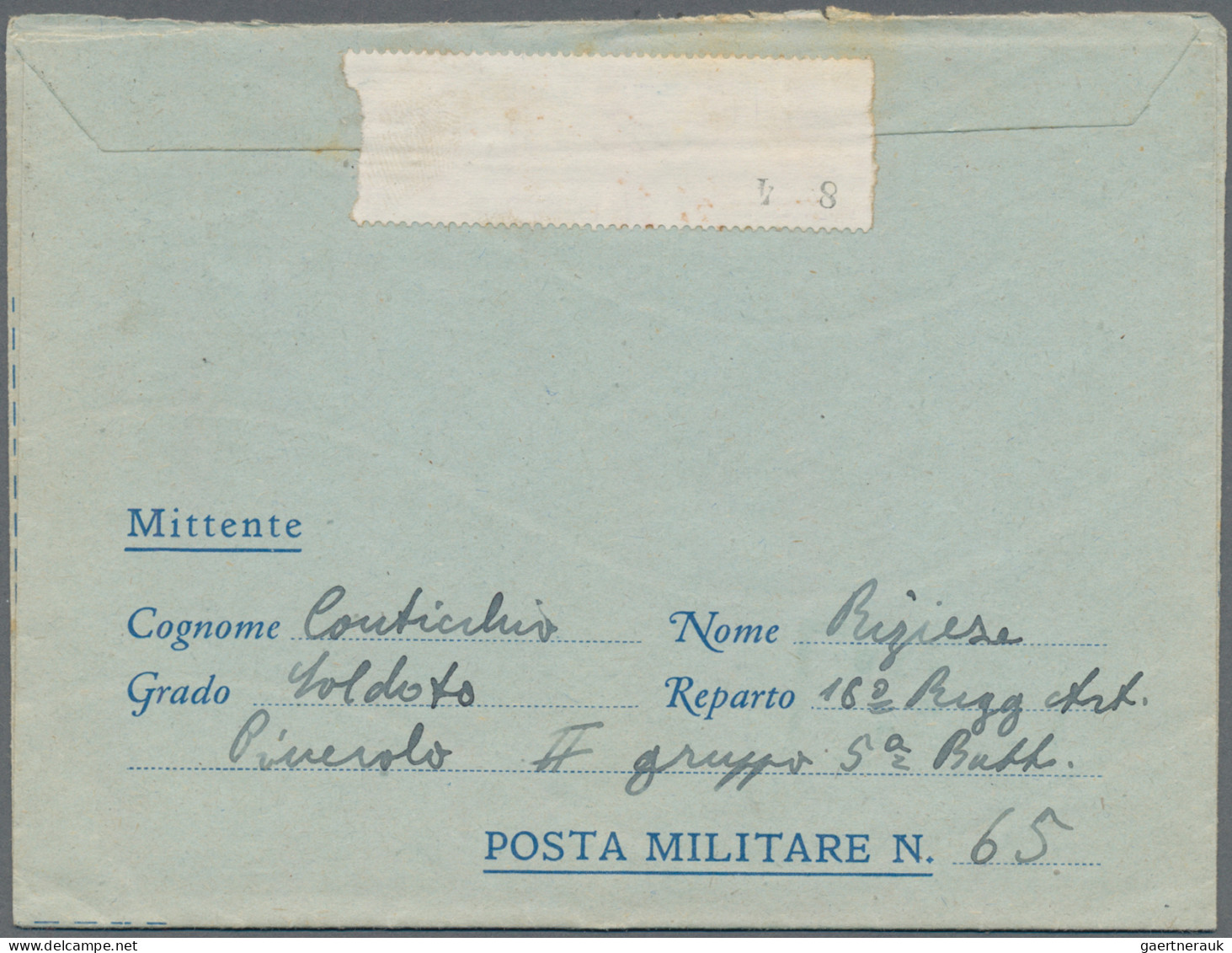 Greece: 1942/43 Two Air Mail Envelopes From Greece To Italy By Italian Military - Cartas & Documentos