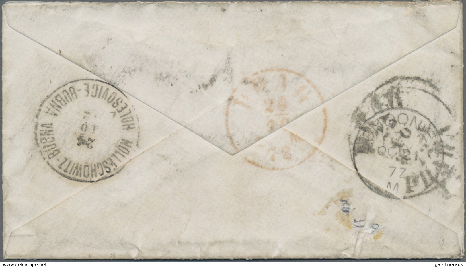 Great Britain -  Pre Adhesives  / Stampless Covers: 1872, Unfrankierter Portobri - ...-1840 Préphilatélie