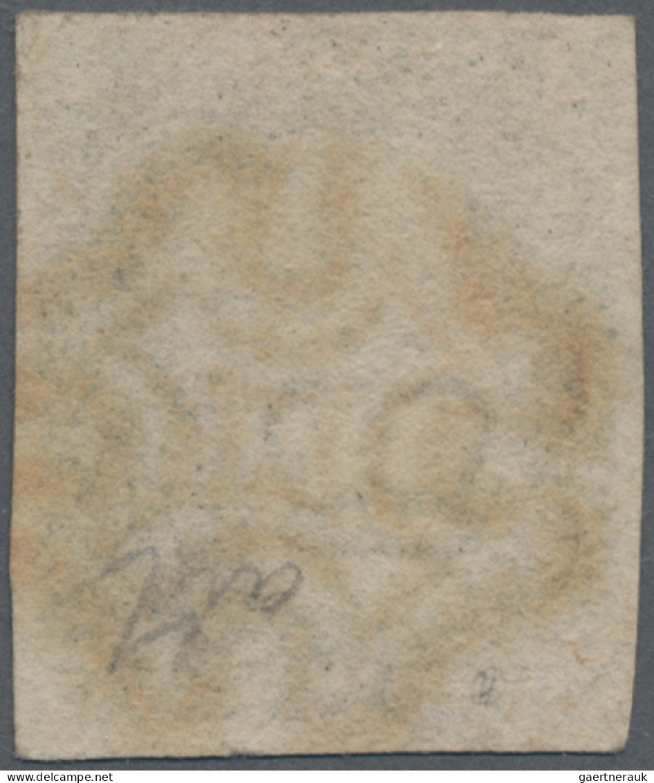 Great Britain: 1840, 1 D Intense Black, Platte 6, Lettered MK, Reentry "double M - Oblitérés