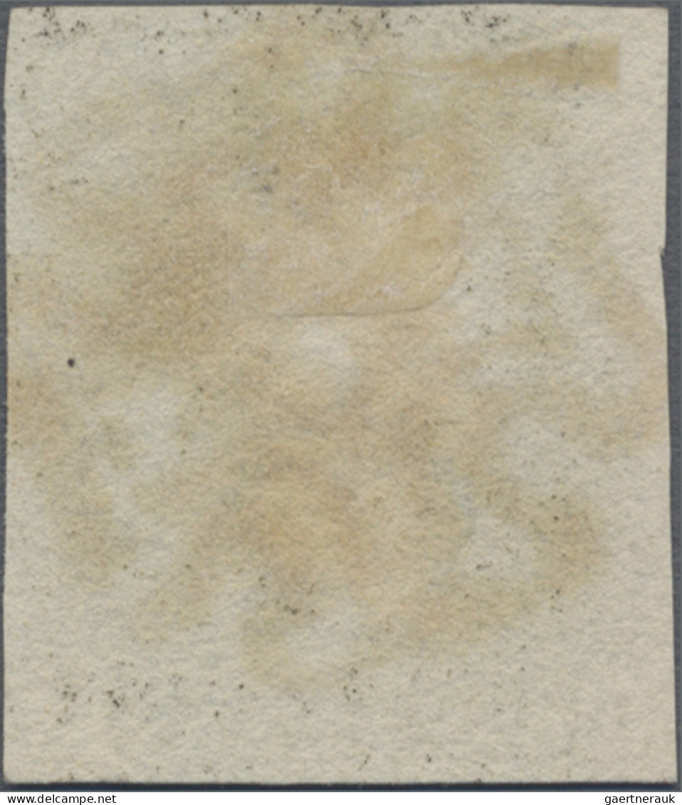 Great Britain: 1840, 1 D Black, Plate 4, Lettered DA, Wide Margins, Cancelled By - Usati