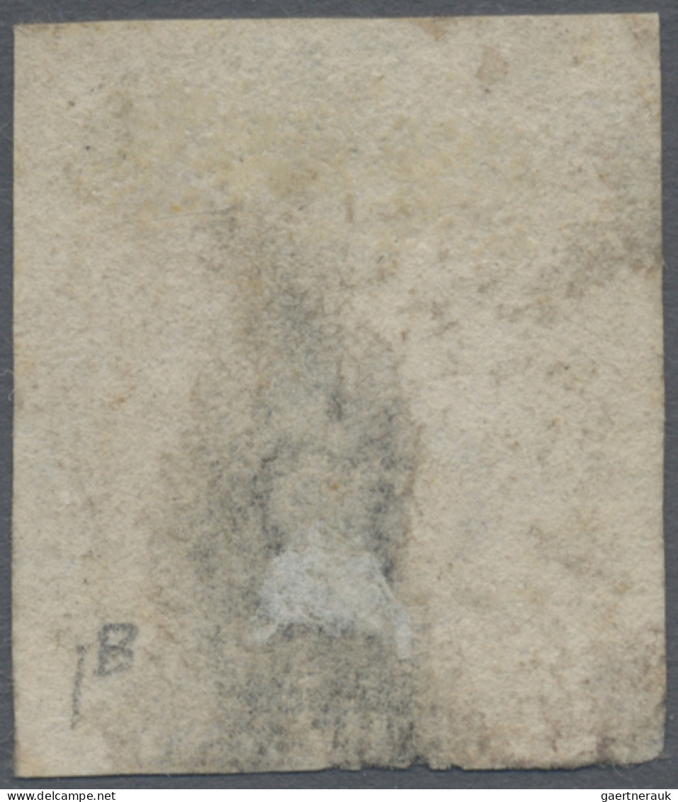 Great Britain: 1840, 1d. Black, Plate 1b, Lettered "L-K", Fresh Colour And Mainl - Oblitérés