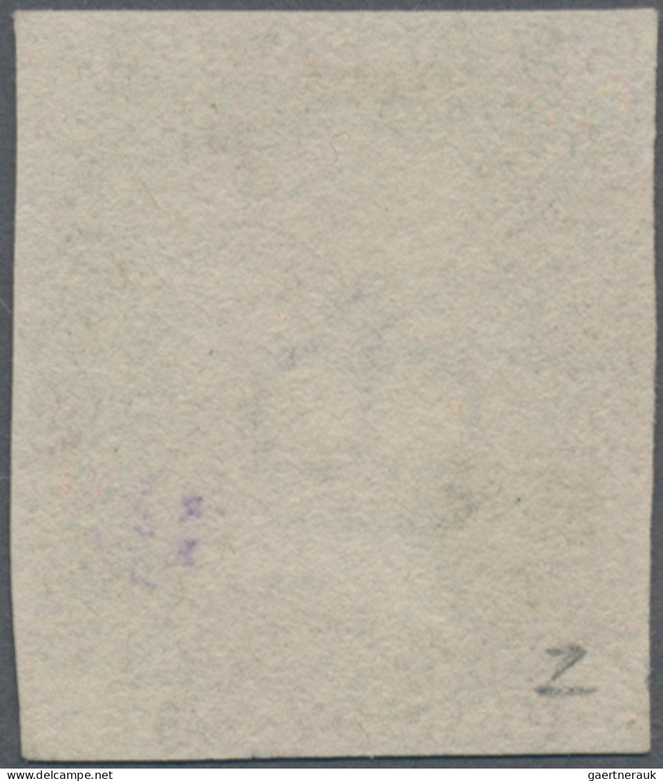 Great Britain: 1840, 1 D Black, Plate 2, Lettered EF, White Margins, Cancelled B - Used Stamps