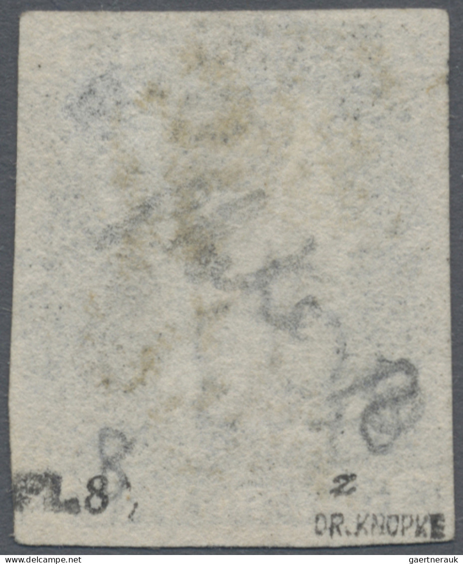 Great Britain: 1840, 1d. Black, Plate 8, Lettered "E-B", Printed On Thin Paper, - Gebruikt