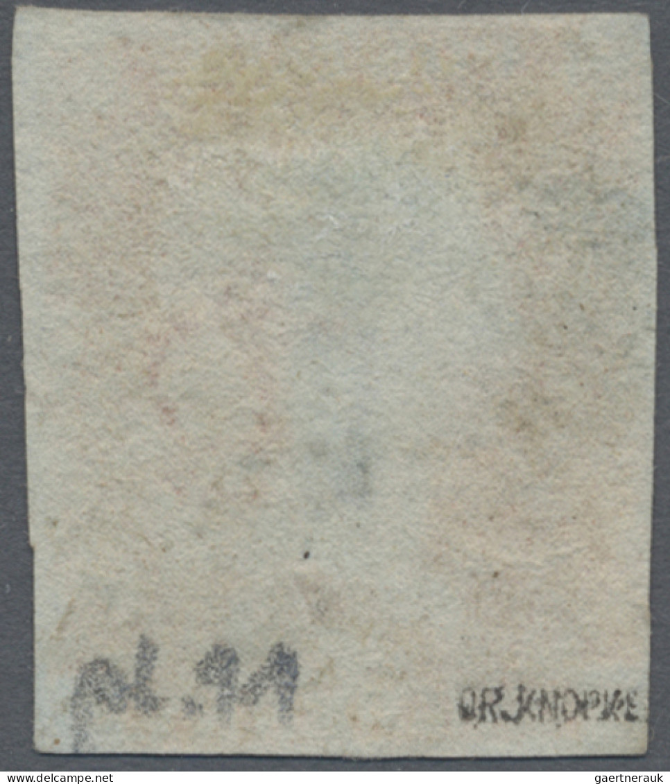 Great Britain: 1840/41 1d. Black Lettered B-G From Plate 11, Used With The So-ca - Used Stamps