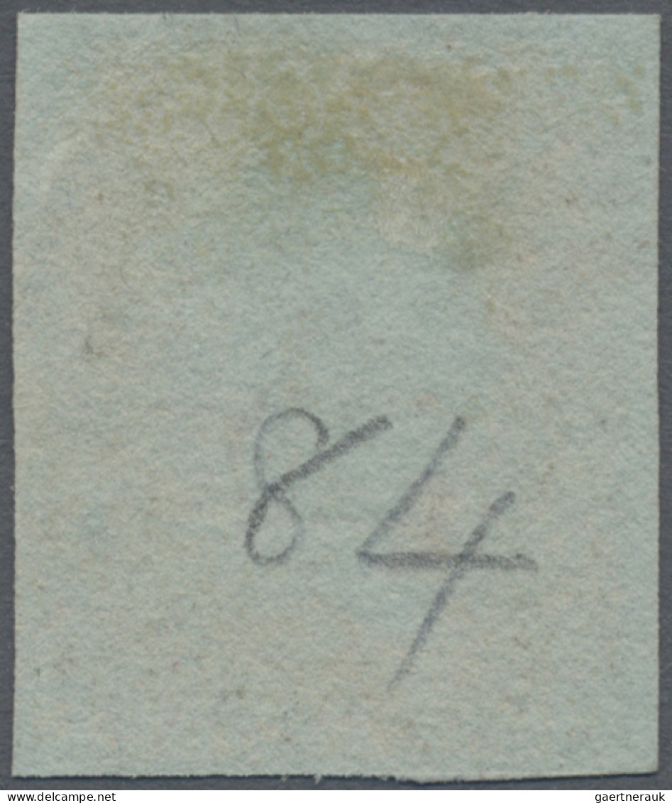 Great Britain: 1847/1848, 1d. Red, Plate 84, Lettered "E-H", Fresh Colour, Touch - Oblitérés